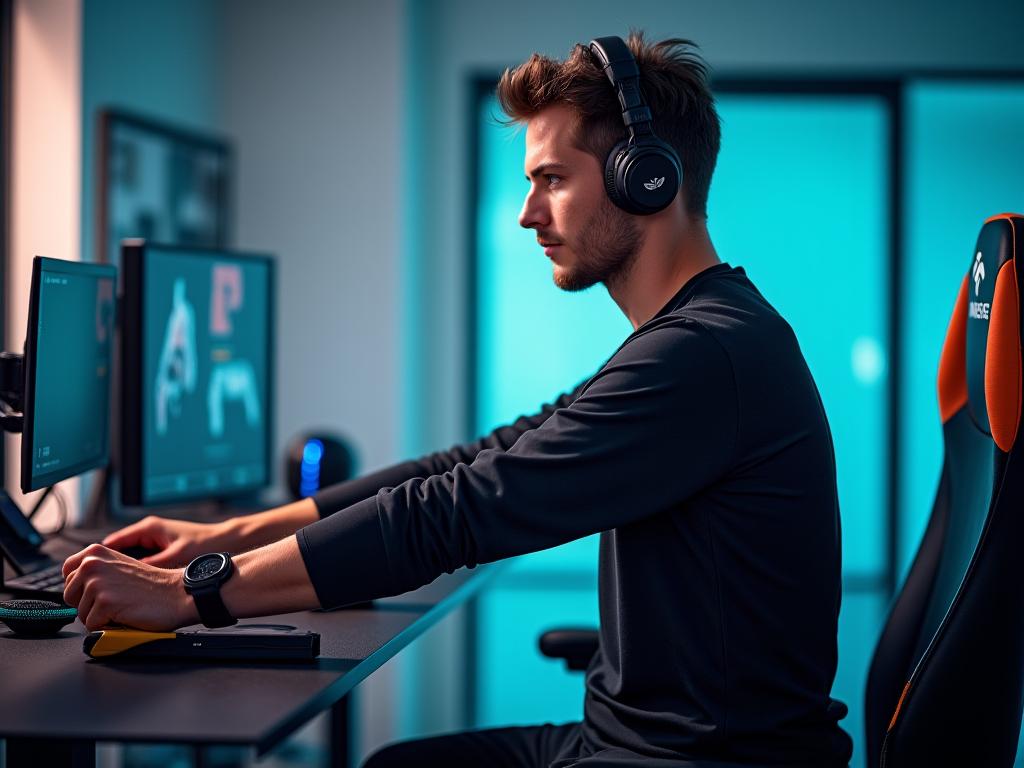Entrenamiento fitness para gamers profesionales